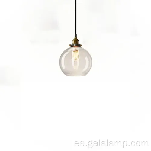Luz colgante de LED de burbuja de vidrio E27 moderno